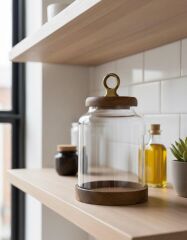 AKASYA KAPAK CAM KAVANOZ