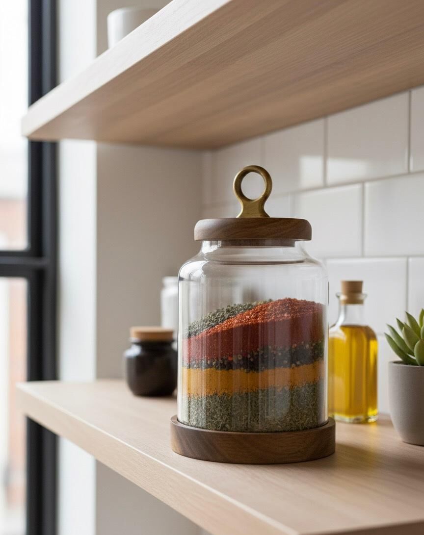 AKASYA KAPAK CAM KAVANOZ