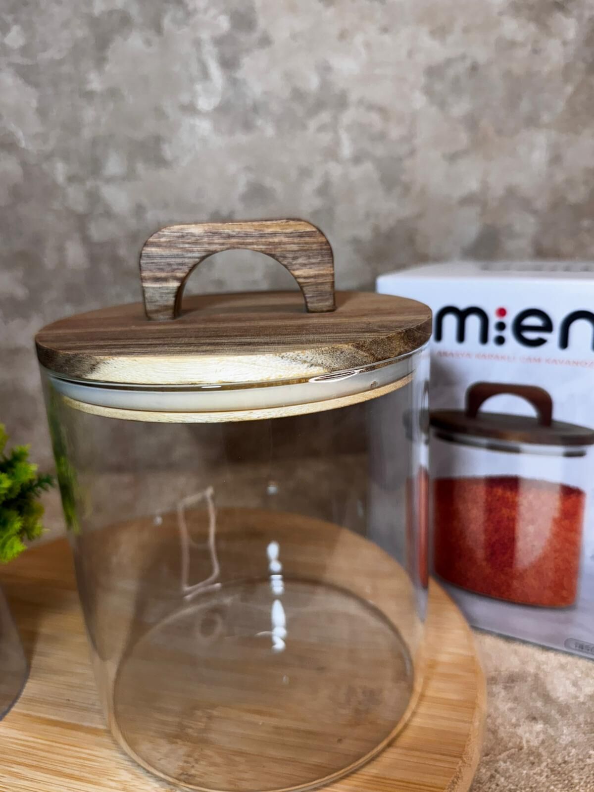 AKASYA KAPAK VAKUMLU CAM KAVANOZ