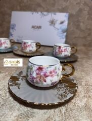 6 KİŞİLİK PORSLEN FİNCAN SETİ