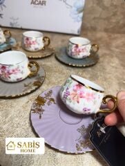 6 KİŞİLİK PORSLEN FİNCAN SETİ