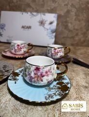 6 KİŞİLİK PORSLEN FİNCAN SETİ