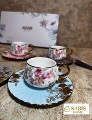 6 KİŞİLİK PORSLEN FİNCAN SETİ