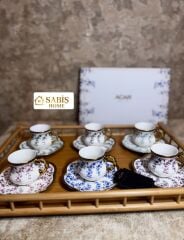 6 KİŞİLİK PORSELEN KAHVE FİNCAN SETİ