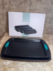 3'LÜ SLİKON SAPLI FIRIN TEPSİ SETİ