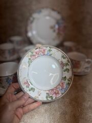 6 KİŞİLİK 19 PARÇA PORSELEN ÇAY/KAHVALTI SETİ