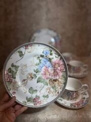 6 KİŞİLİK 19 PARÇA PORSELEN ÇAY/KAHVALTI SETİ