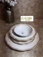 6 KİŞİLİK 19 PARÇA PORSELEN ÇAY/KAHVALTI SETİ