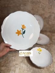 6 KİŞİLİK  24 PARÇA PORSELEN YEMEK TAKIMI