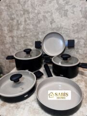 AROW 8 PARÇA SERAMİK DÖKÜM TENCERE SETİ