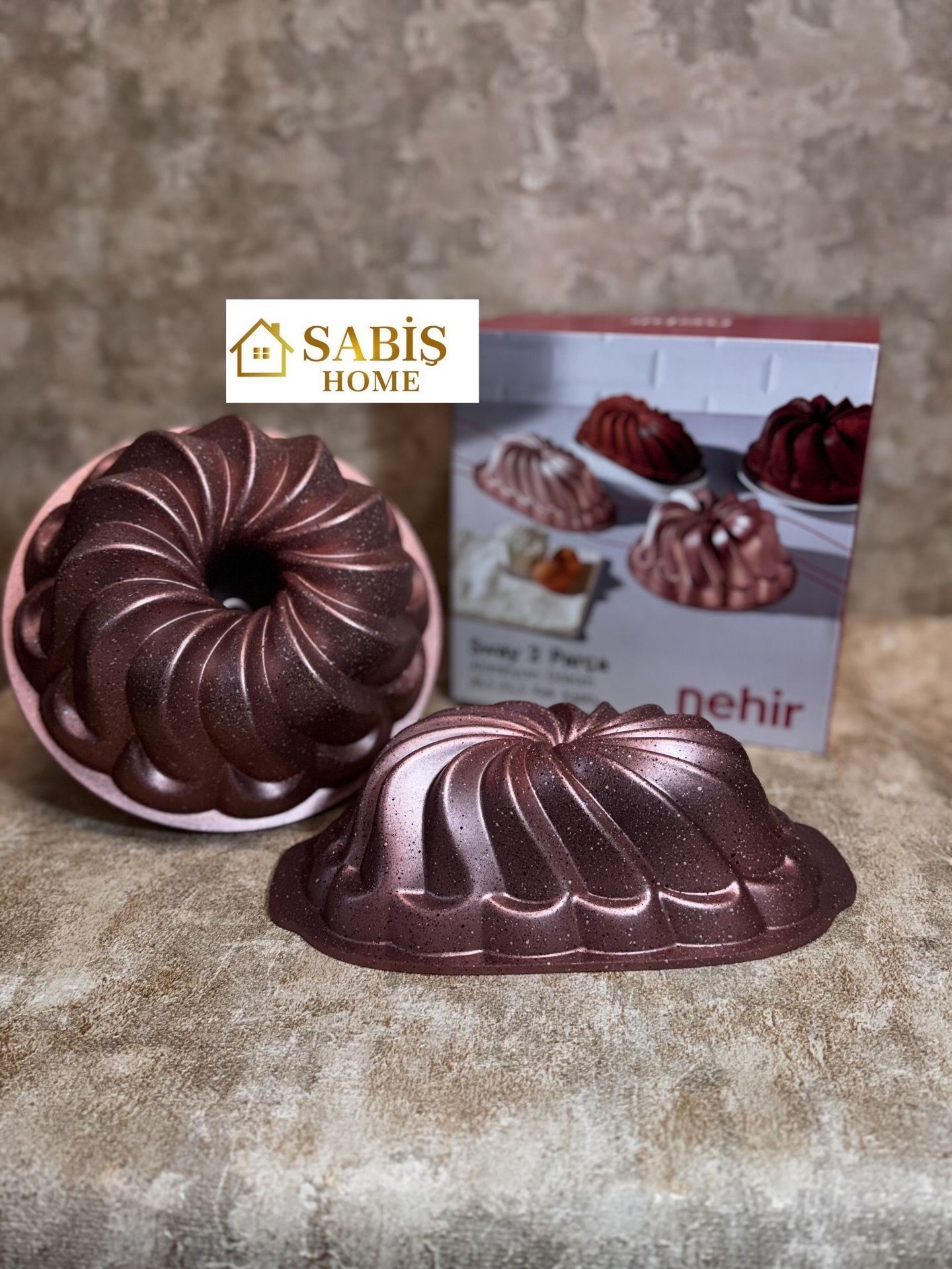 NEHİR 2'Lİ  DÖKÜM KEK KALIBI SETİ