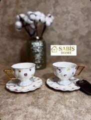 Acar  İkili Porselen Kahve Fincan Seti