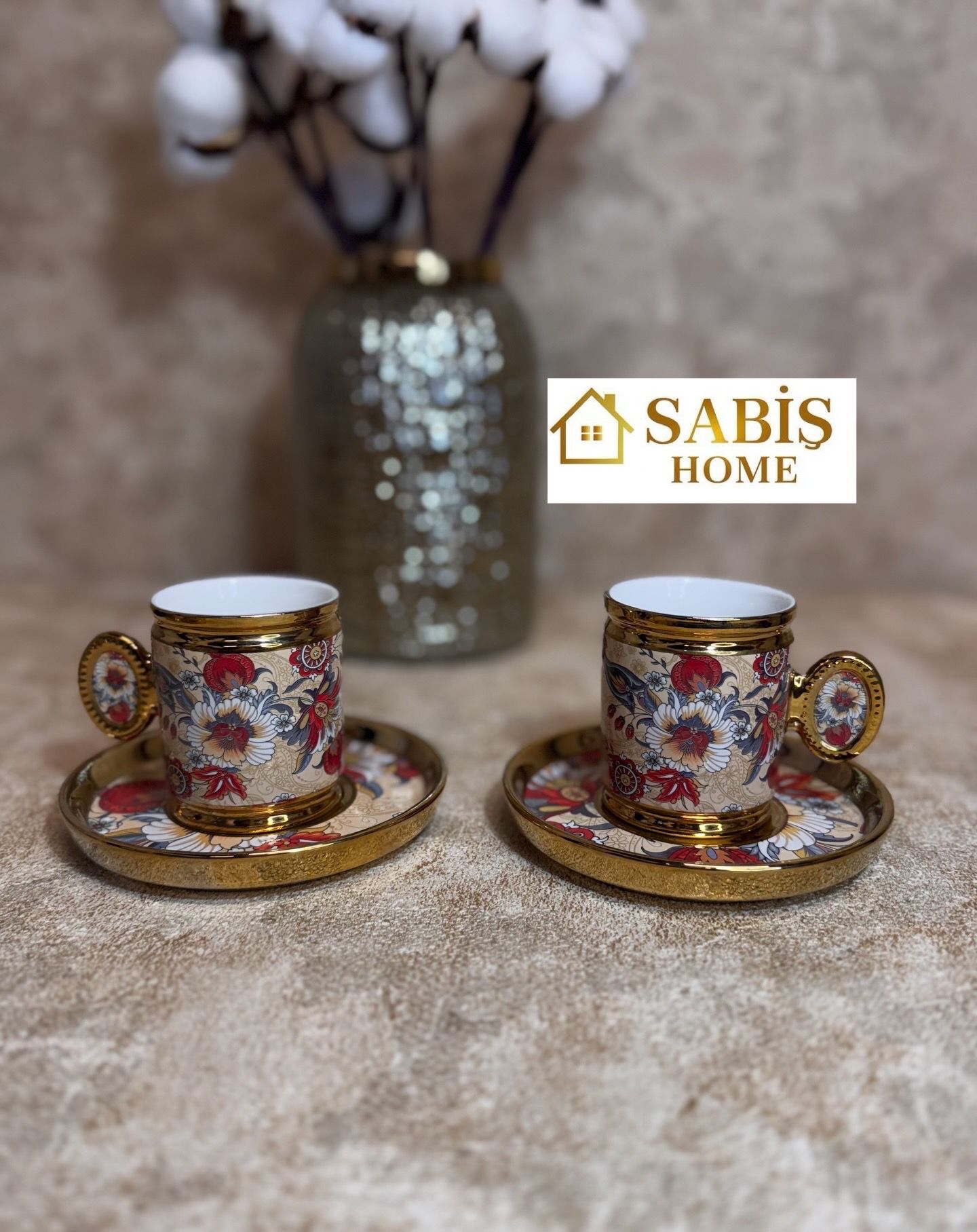 Acar 2'li Porselen Kahve Fincan Seti