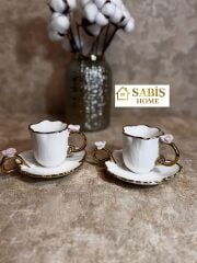 Arow 2'li Porselen Kahve Fincan Seti
