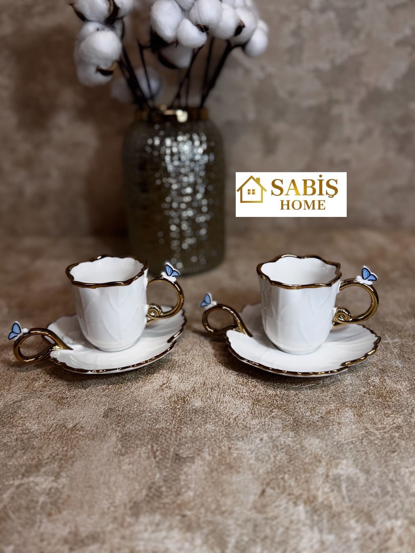 Acar 2'li Porselen Kahve Fincan Seti