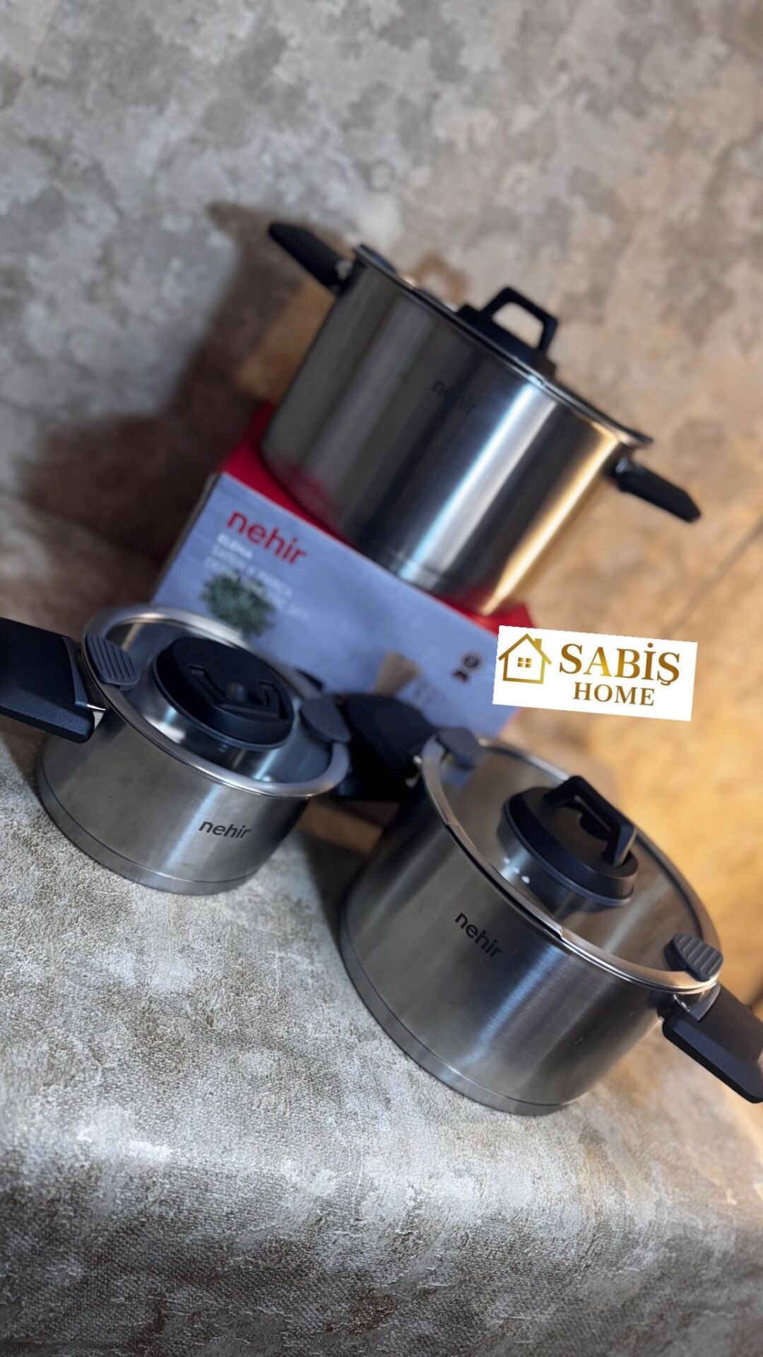 Paslanmaz Çelik 5 parça Tencere Seti