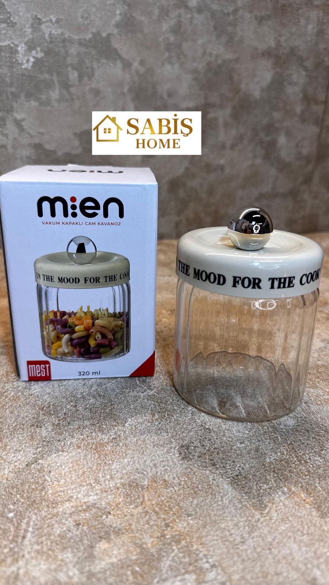 VAKUMLU CAM  ERZAK KAVANOZU (320 ML)