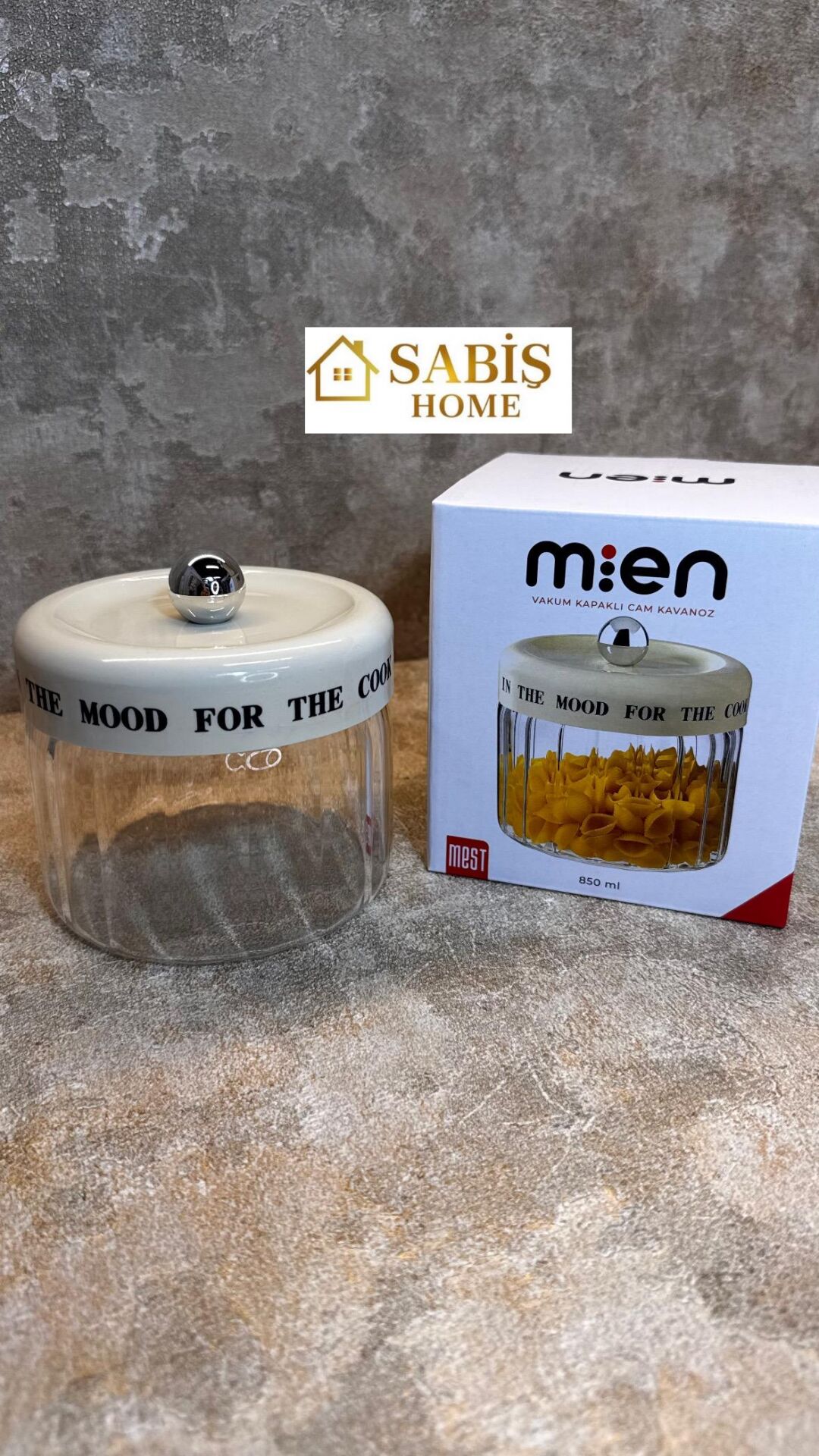 VAKUMLU CAM ERZAK KAVANOZU ( 850 ML )