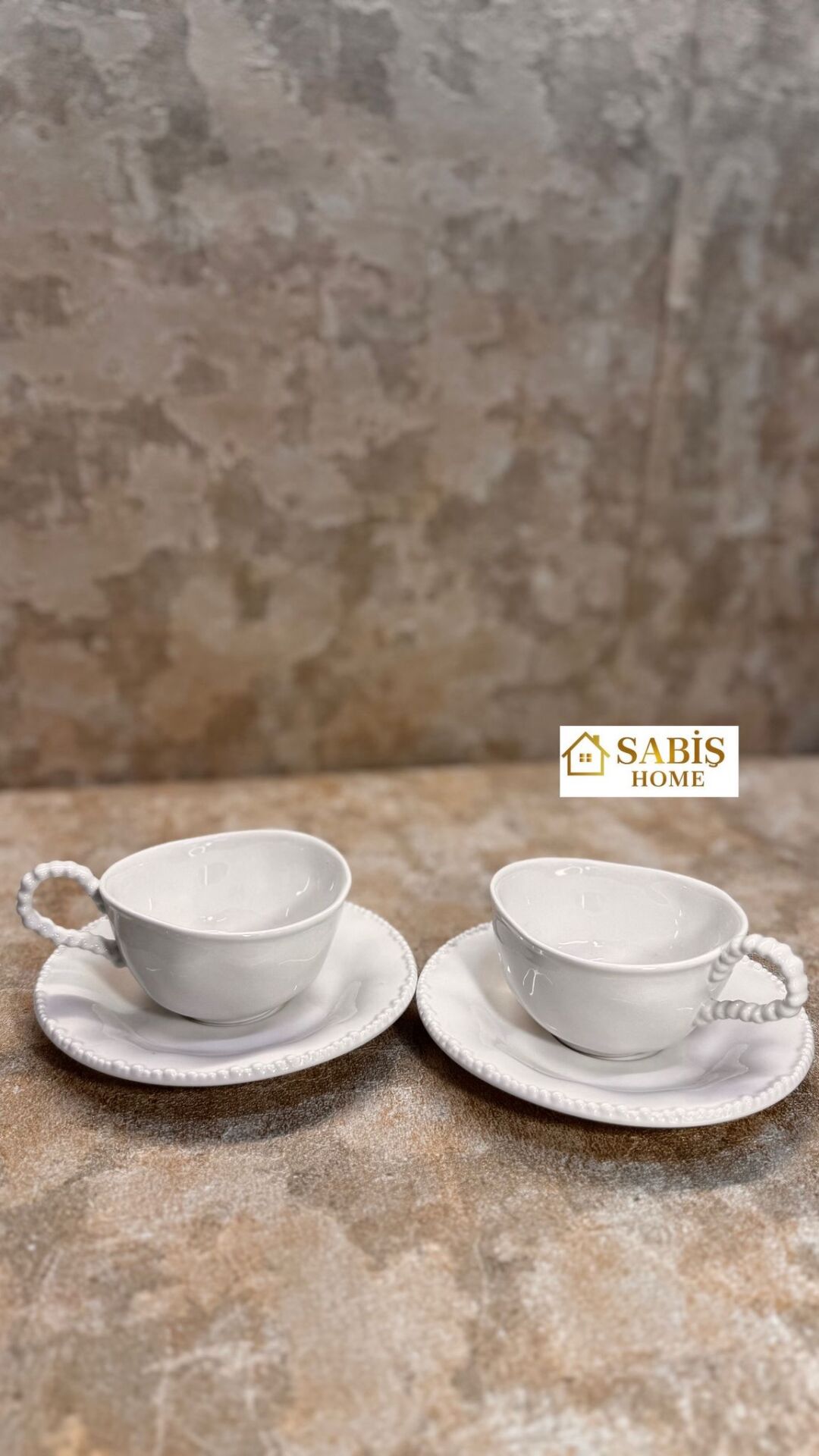 2 Kişilik Porselen Kahve Fincan Seti