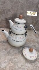 Büyük Boy Emaye Çaydanlık Takımı