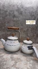 Büyük Boy Emaye Çaydanlık Takımı