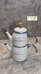 Küçük Boy Emaye Çaydanlık Takımı