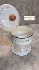 Küçük Boy Ayaklı Emaye Drajelik