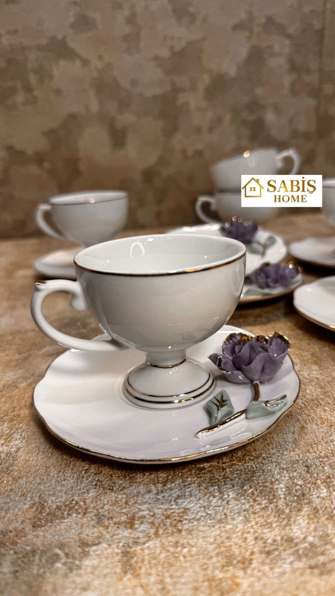 6 Kişilik Porselen Fincan Seti