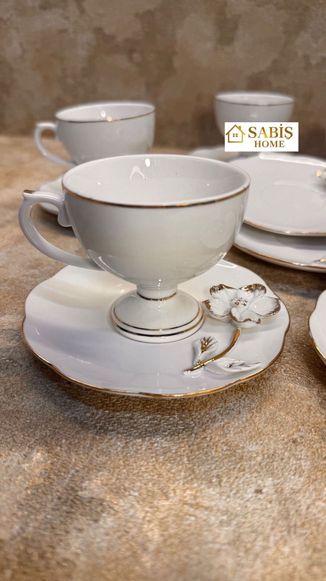 6 Kişilik Porselen Fincan Seti