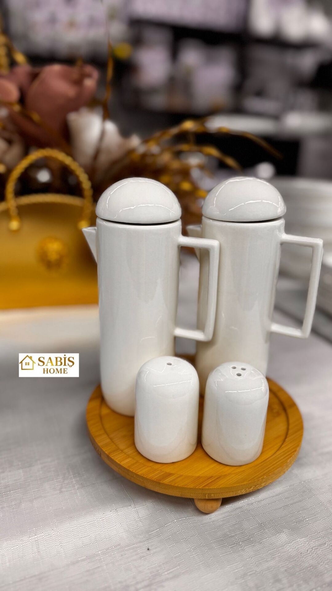 PORSELEN YAĞLIL/SOSLUK SET