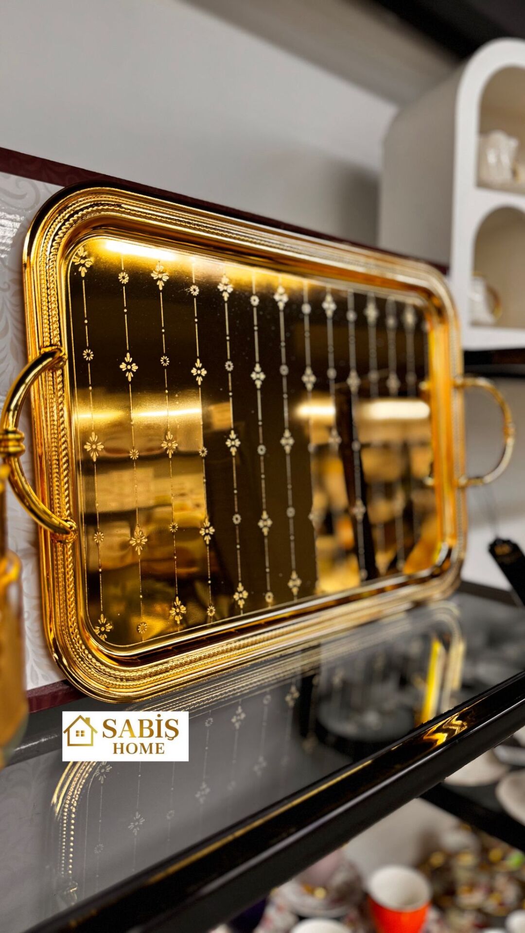 PREMİUM GOLD METAL TEPSİ