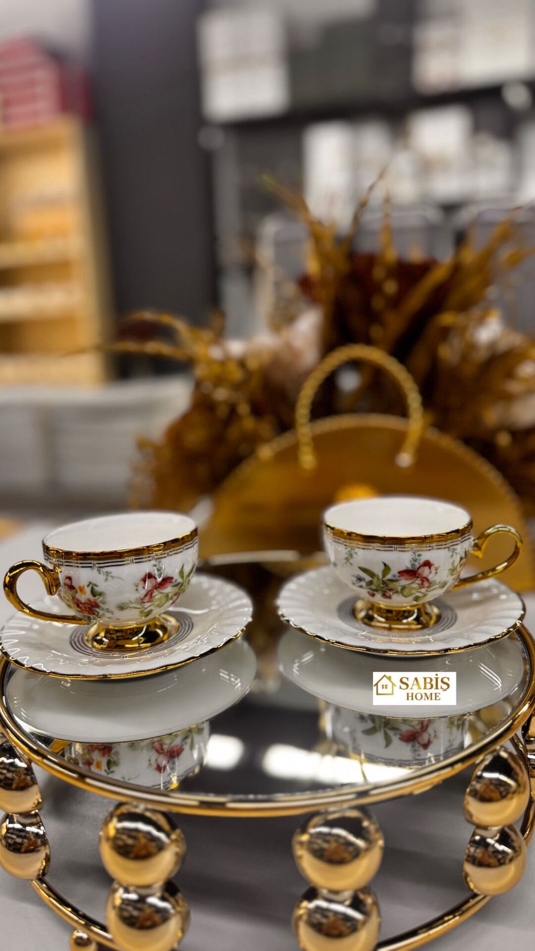 2 Kişilik Porselen Kahve Fincan Seti