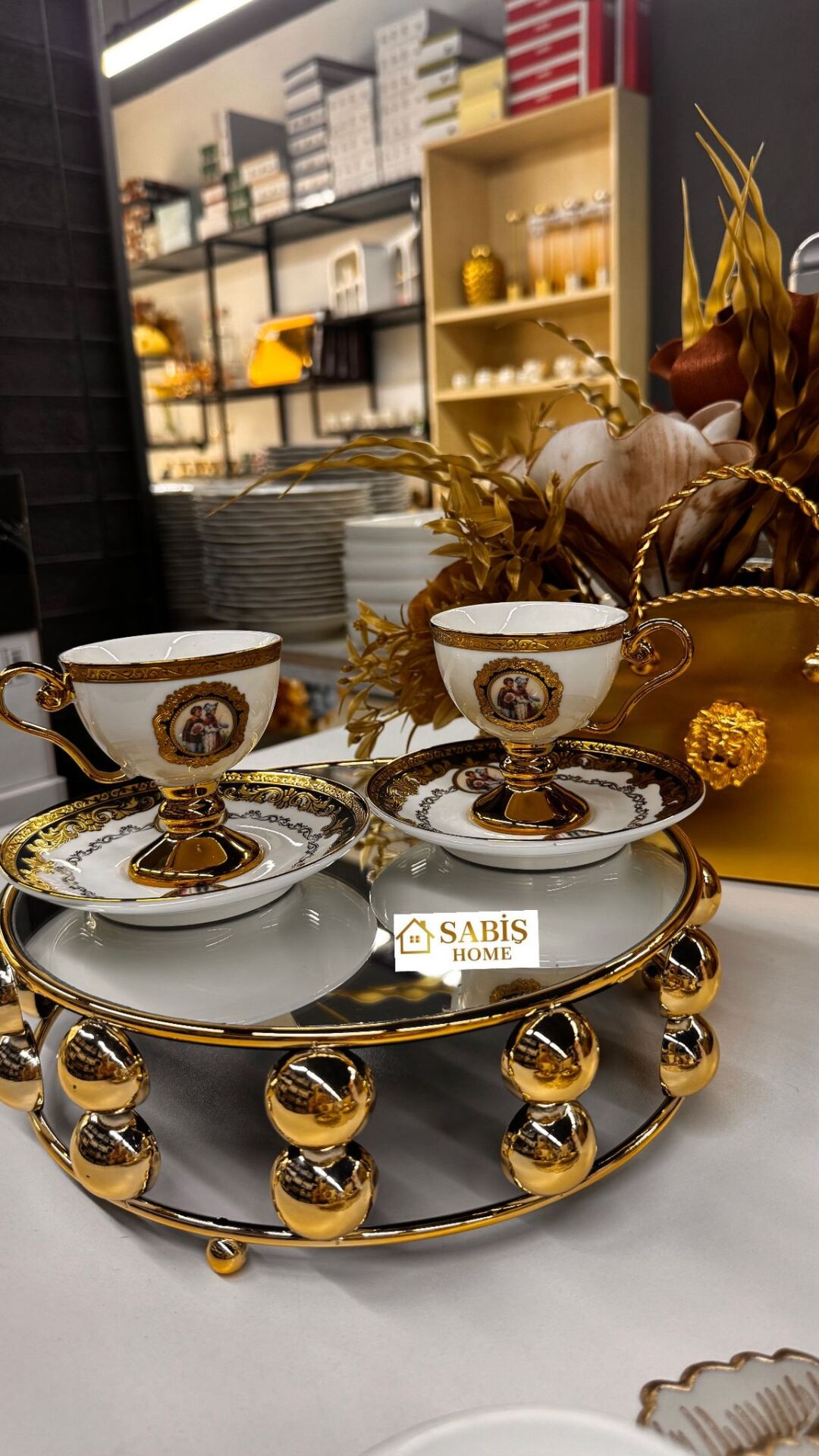 2 Kişilik Porselen Kahve Fincan Seti