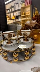 2 Kişilik Porselen Kahve Fincan Seti