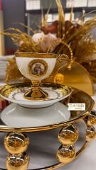 6 Kişilik Porselen Kahve Fincan Seti