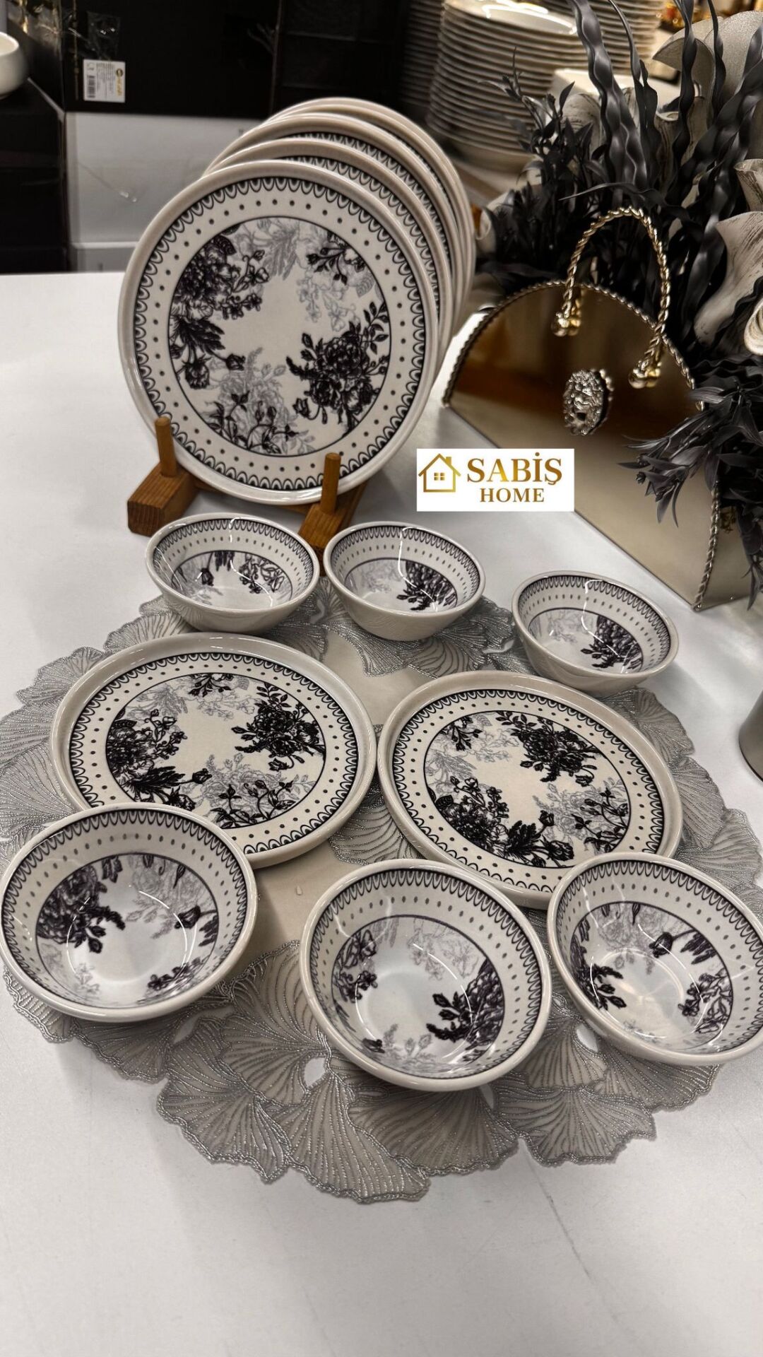 6 KİŞİLİK 14 PARÇA SERAMİK ÇAY/KAHVALTI SETİ