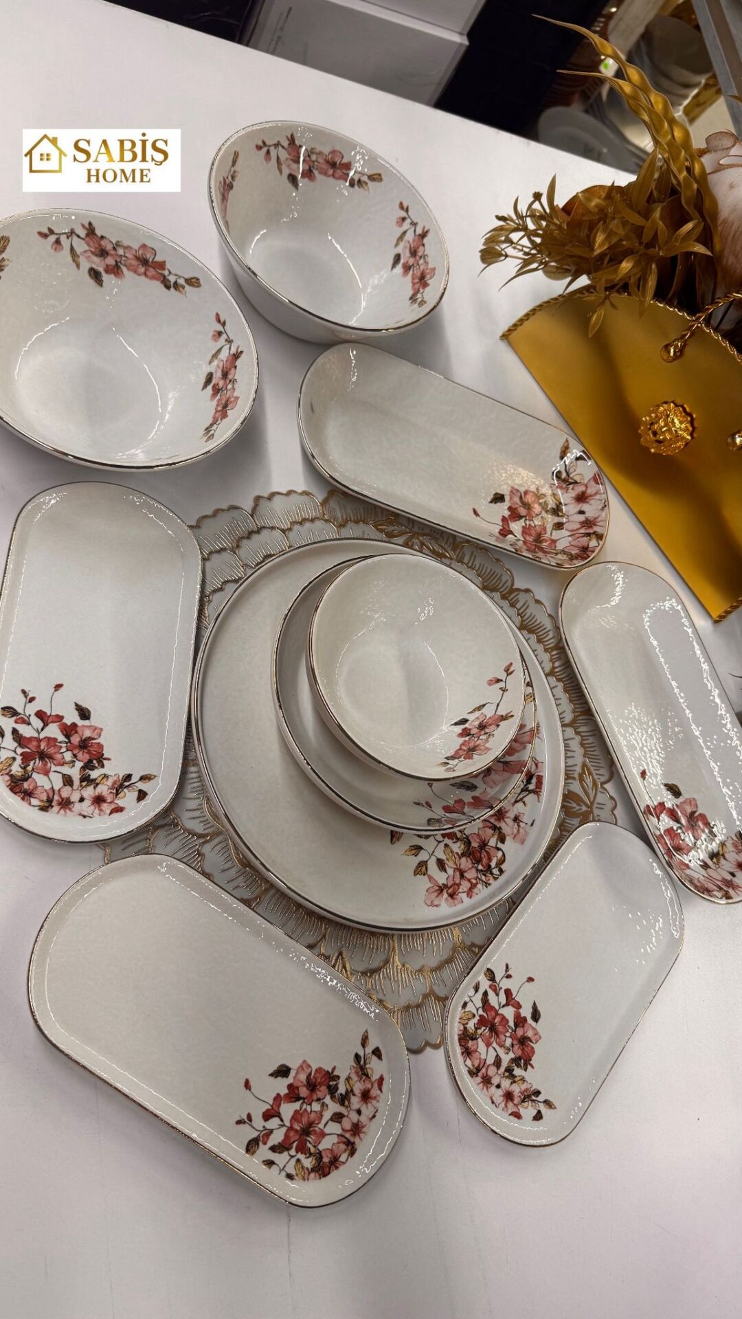 6 KİŞİLİK 25  PARÇA SERAMİK YEMEK SETİ