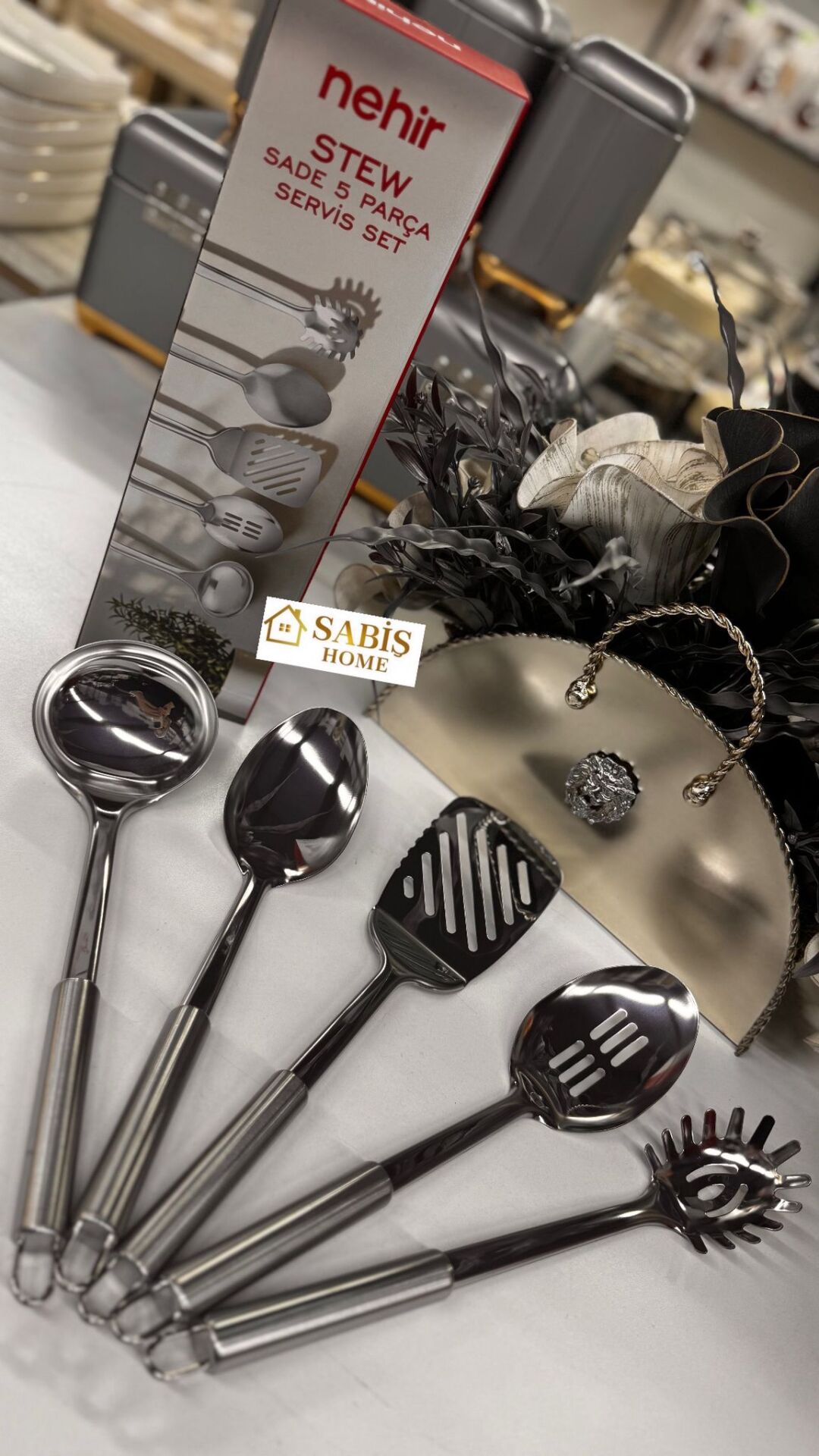 5 PARÇA  PASLANMAZ ÇELİK SERVİS TAKIMI