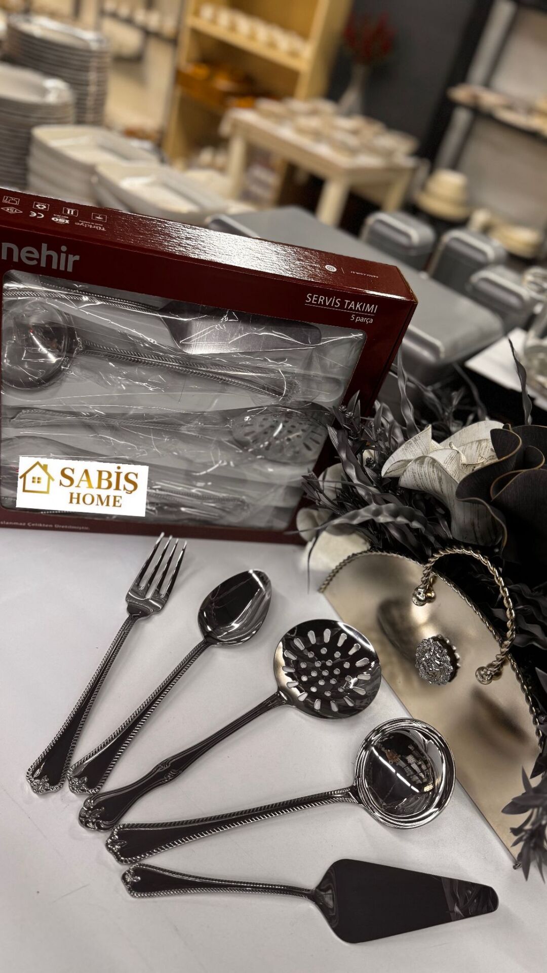 5 PARÇA PASLANMAZ ÇELİK SERVİS TAKIMI