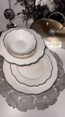 6 KİŞİLİK 24 PARÇA PORSELEN YEMEK TAKIMI