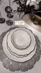 6 KİŞİLİK 24 PARÇA PORSELEN YEMEK TAKIMI