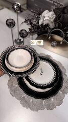 6 KİŞİLİK 24 PARÇA PORSELEN YEMEK TAKIMI