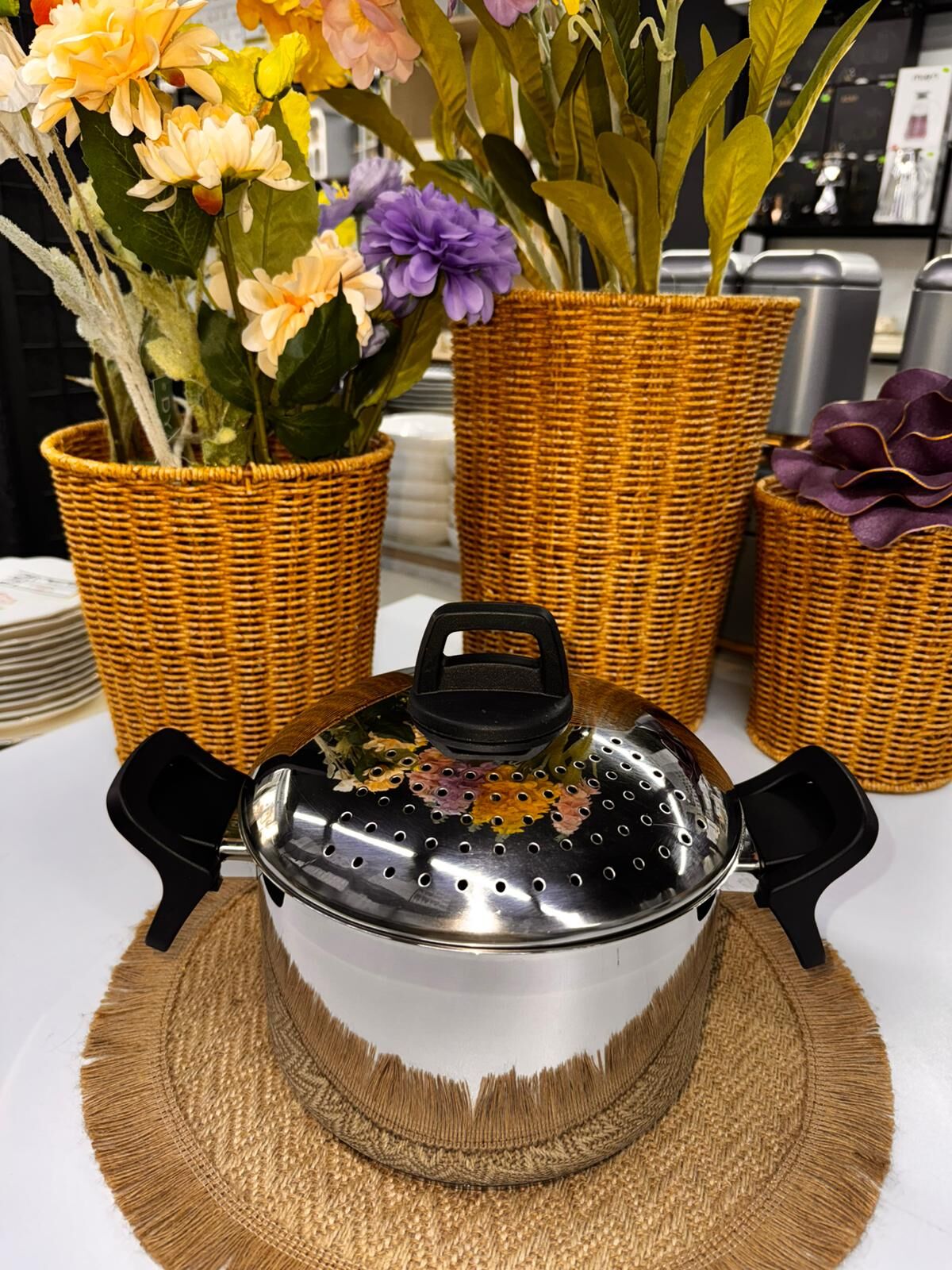 SÜZGEÇLİ ÇELİK TENCERE