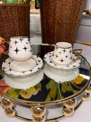 6 Kişilik Porselen Kahve Fincan Seti