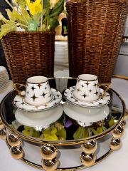 2 Kişilik Porselen Kahve Fincan Seti