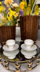 2 Kişilik Porselen Kahve Fincan Seti