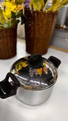 ÇELİK SÜZGEÇLİ TENCERE ( 20CM )